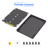Adattatore Inverso M.2 NGFF B Key a SATA da 2,5 Pollici per SSD, Case Enclosure per Hard Disk, Adattatore M.2 SATA a SATA III da 2,5 Pollici in Plastica