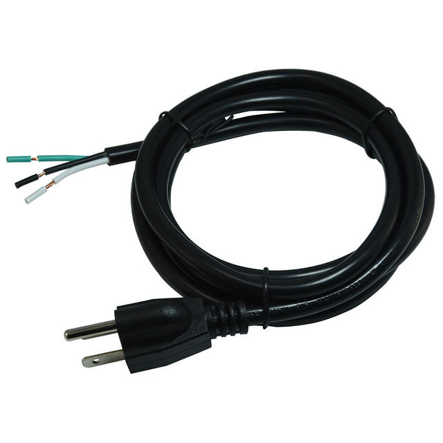SJTW 14/16/18 AWG NEMA 5-15 Three Prong 110V Open End AC Extension Power Cord for American Appliances & Tools