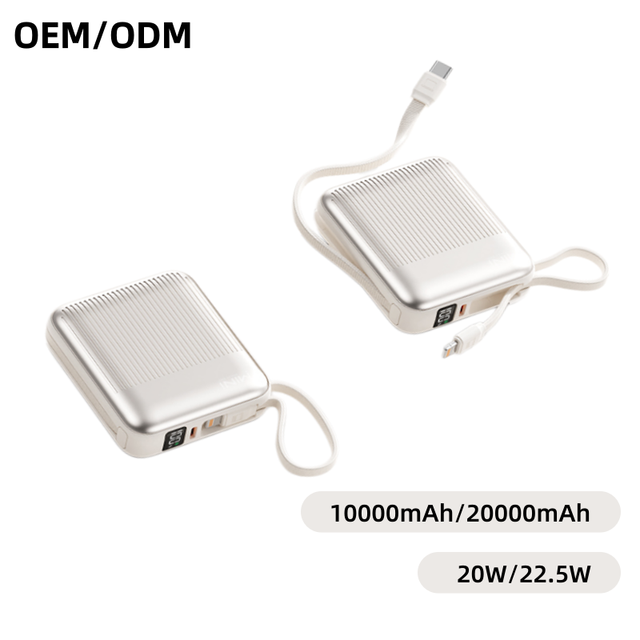 Luxury Power Bank 22.5W 10000mAh 20000mAh High Capacity Mini Digital Display Custom Fast Charging Portable Charger Power Banks