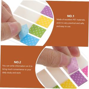 High Quality Custom Self-Adhesive PET Page Markers Wholesale Creative Design Index Tab for Memo <b>Pads</b> - Product Image 3