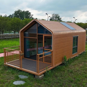 Casa Contenedor Triangular Prefabricada con Estructura de Acero y <span class=keywords><strong>Madera</strong></span> con Panel Sándwich para Hoteles - Product Image 1