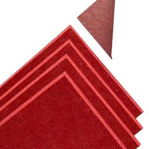 Panel Acústico Insonorizante de Fibra de Poliéster Cortable, Panel de Reducción de Ruido Fácil de Instalar <span class=keywords><strong>para</strong></span> Sala de Piano, Decoración de Paredes de Cine en Casa - Product Image 2
