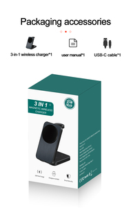 Productos más vendidos 2025 15W <span class=keywords><strong>Cargador</strong></span> rápido 3 en 1 Carga rápida Escritorio Inalámbrico magnético <span class=keywords><strong>para</strong></span> <span class=keywords><strong>iPhone</strong></span> 15 Cargadores multifunción - Product Image 6