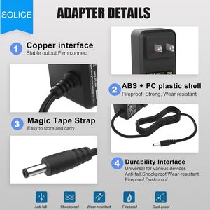 Cargador de Batería <span class=keywords><strong>SOLICE</strong></span> Kidzone 12V QC3.0 12W de Material ABS con Puerto USB para Coche de Juguete Eléctrico, Adaptador Flybar con Protección de Sobrecorriente - Product Image 2