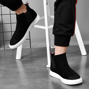 Botas de Moda para Hombre <span class=keywords><strong>2021</strong></span>, Estilo Retro, Botines Sin Cordones, Zapatos Casuales Cómodos para Caminar al Aire Libre, Botas Térmicas de <span class=keywords><strong>Invierno</strong></span> para Hombre - Product Image 2