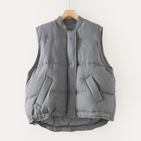 Veste courte décontractée en duvet de canard blanc 90% avec cordon de serrage à la taille, col baseball personnalisé en polyester/duvet