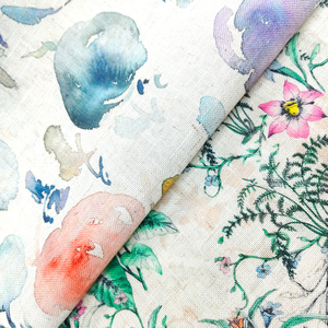 Vải lanh in vải lanh in vải lanh hữu cơ nhìn dệt in Voile Rèm sang trọng vải GMS 210/230 - Product Image 2