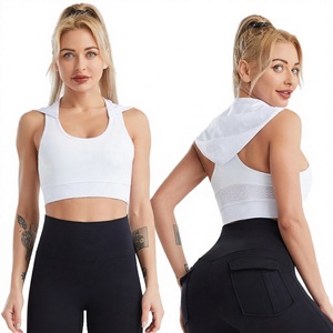 Sujetador Deportivo Blanco para Mujer con Soporte Medio, Transpirable, Diseño sin Costuras - Product Image 1