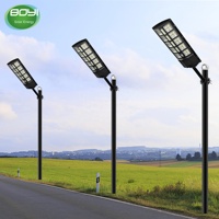 Lampe solaire LED extérieure BOYI à haut lumen, étanche IP65, avec détecteur de mouvement pour route