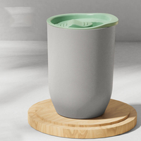 Tasse à eau personnalisée avec grand ventre 12OZ AS verre à vin en plastique gobelets en plastique pour œufs en forme de U aspect multicolore tasse horizontale en coquille d'œuf
