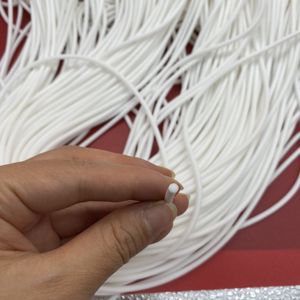 Tira de sellado de goma de silicona redonda elástica resistente al calor, varios tamaños, 1mm, 2mm, 3mm, 4mm de grosor, cordón de goma de silicona - Product Image 5