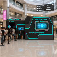 Simulateur de cinéma orbital 9D à LED avec mouvement volant pour parc d'attractions commercial