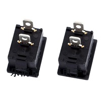Interrupteur à bascule KCD1-101 noir étanche SPST 6A 250V à verrouillage automatique ON-OFF pour usage industriel, sécurité assurée