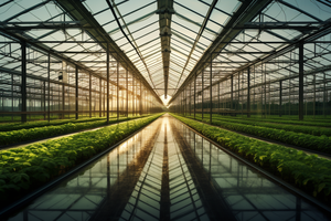 Architecture personnalisée Serre de grande portée Bâtiment de centre de jardinage Projets agricoles Recherche sur la plantation de légumes et de fleurs - Product Image 6