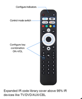 Control Remoto Universal Inteligente TUYA APP, Mouse Aéreo Mágico con Búsqueda por Voz, Sensor de Movimiento, Aprendizaje IR, para Todos los Códigos y Marcas de TV