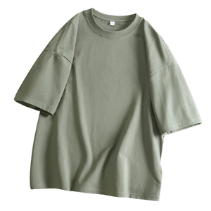 เสื้อยืดคอกลมผู้ชายคุณภาพสูง ไซส์ S-5XL ผ้าฝ้าย 100% พิมพ์ลายดิจิทัล ดีไซน์เรียบง่าย สวมใส่สบาย - Product Image 1
