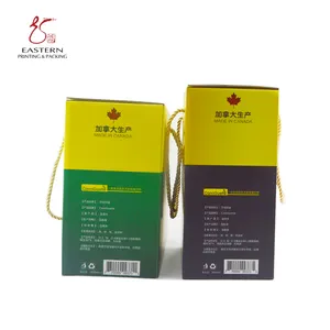 صندوق حقائب ورقية مطبوعة رقمياً مخصصة مزودة بيد من المصنع في الصين