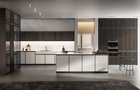Ensemble de luxe Shaker en bois massif classique Poignées d'armoires de cuisine Design hôtel gratuit