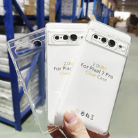 Coque de téléphone transparente en TPU de 2 mm pour Google Pixel 9Pro XL 9 8pro 10A 9A 8A 8 7 6, protection souple transparente, pare-chocs pour téléphone portable