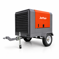 Compresseur d'air mobile électrique à vis de 37 kW à faible bruit pour l'ancrage et le forage dans les petites mines
