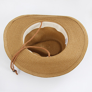 <span class=keywords><strong>Chapeau</strong></span> de cowboy en paille pour <span class=keywords><strong>homme</strong></span>, <span class=keywords><strong>chapeau</strong></span> Panama à large bord et plage d'été, <span class=keywords><strong>chapeau</strong></span> Fedora Sombreros du Mexique - Product Image 2