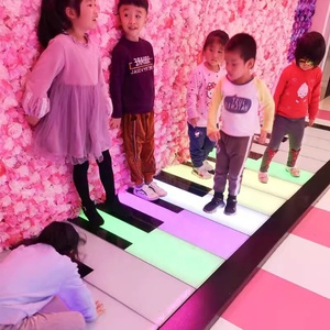 Lampe <span class=keywords><strong>de</strong></span> sol LED Piano Sensing Sound Douyin Stair Step Music Interactive Floor Brick Glowing Net Red Foot Stepping Light - Product Image 1
