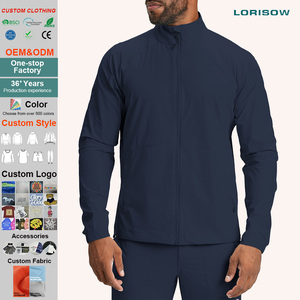 Veste LORISOW pour <span class=keywords><strong>homme</strong></span>, légère, sportive, de loisirs, à manches longues, pour la salle de sport, la remise en forme, avec fermeture éclair, vêtements de sport - Product Image 1