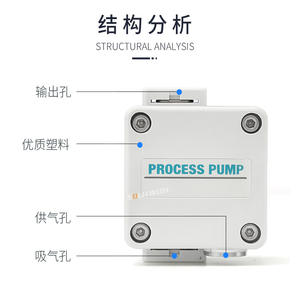 ปั๊มไดอะแฟรมความจุสูง PB1011A-01 PB1013A-01 ขนาดเล็ก ฝุ่นน้อย พร้อมโซลินอยด์วาล์วในตัว ควบคุมด้วยมอเตอร์ลม DC - Product Image 3