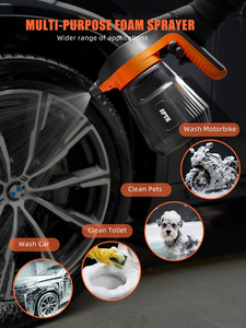 Accepted Electric Pressurized Foam Sprayer Cordless Car <b>Wash</b> <b>Soap</b> Sprayer for Car Detailing & Cleaning - Product Image 4