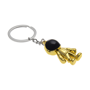 أزياء جديدة 3D رائد فضاء روبوت المفاتيح سبائك الزنك معدن حلقة مفاتيح هدية للرجال والأصدقاء - Product Image 3