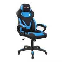 Chaise de bureau ergonomique de haute qualité pour le gaming, pivotante, réglable en hauteur, en cuir synthétique, avec vérin à gaz 2 étapes, design moderne