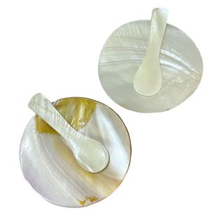 Ensemble de cuillères en nacre écologiques, modernes et luxueuses pour servir le caviar, les desserts, les bonbons, pour les fêtes, la présentation de bijoux, la décoration de la maison - Product Image 2