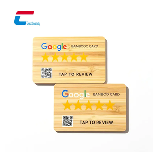 Tarjetas de visita NFC con código QR personalizado Facebook Tiktok Social Media <span class=keywords><strong>Google</strong></span> Reviews Tarjeta NFC de madera - Product Image 4