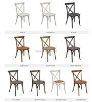 Vente en Gros Fabricant Chaise Empilable Imitation Bois, Résine, Plastique, Vintage à Dossier Croisé pour Mariage et Événements