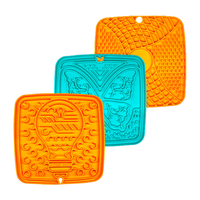 Bols à alimentation lente BunnyHi GP013, moule personnalisé en silicone, tapis à lécher pour chien, bol à alimentation lente en forme de fleur, qualité alimentaire
