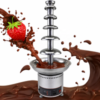 Fontaine à chocolat à 6 étages en acier inoxydable, machine électrique à fontaine à chocolat à vendre