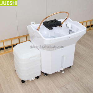 JUESHI Hot Sale Hair Salon Equipment <strong>Portable</strong> Head Spa Basin Multifunction Water Storage Head Basin with Wheels Hair Wash <strong>Sink</strong> - Product Image 2