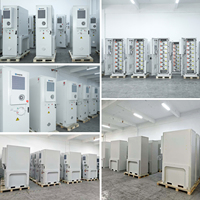 Batterie Lifepo4 haute tension 280Ah Armoire BESS 50kWh 100KWH 200KWH Système de stockage d'énergie commercial à refroidissement par air