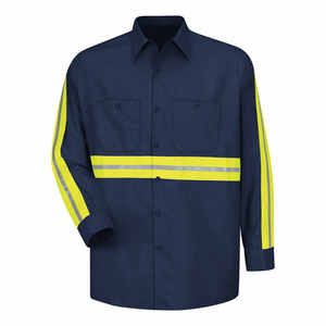 Vêtements de travail haute visibilité OEM avec logo personnalisé Chemise et pantalon respirants uniformes ignifuges avec logo personnalisé - Product Image 3