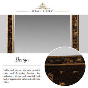 Yips ซีรีส์ Chinoiserie LD-1403-1130,กระจกคลาสสิกของห้องนั่งเล่นโบราณลวดลาย Chinoiserie ทำด้วยมือ - Product Image 4