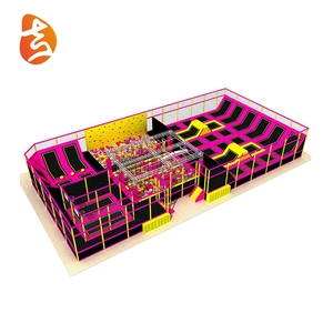 Trampoline Commercial pour enfants, appareil d'intérieur, pour adultes, fabrication, loisirs, parcs de vente, Course <span class=keywords><strong>Ninja</strong></span> - Product Image 1