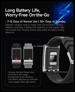 سوار ذكي E900 موديل 2025 مع تحكم عبر التطبيق، يقيس الأكسجين في الدم وتخطيط القلب الكهربائي + PPG، مع تتبع الدورة الشهرية، ساعة فائقة النحافة 8 مم، سوار ذكي أنيق - Product Image 6