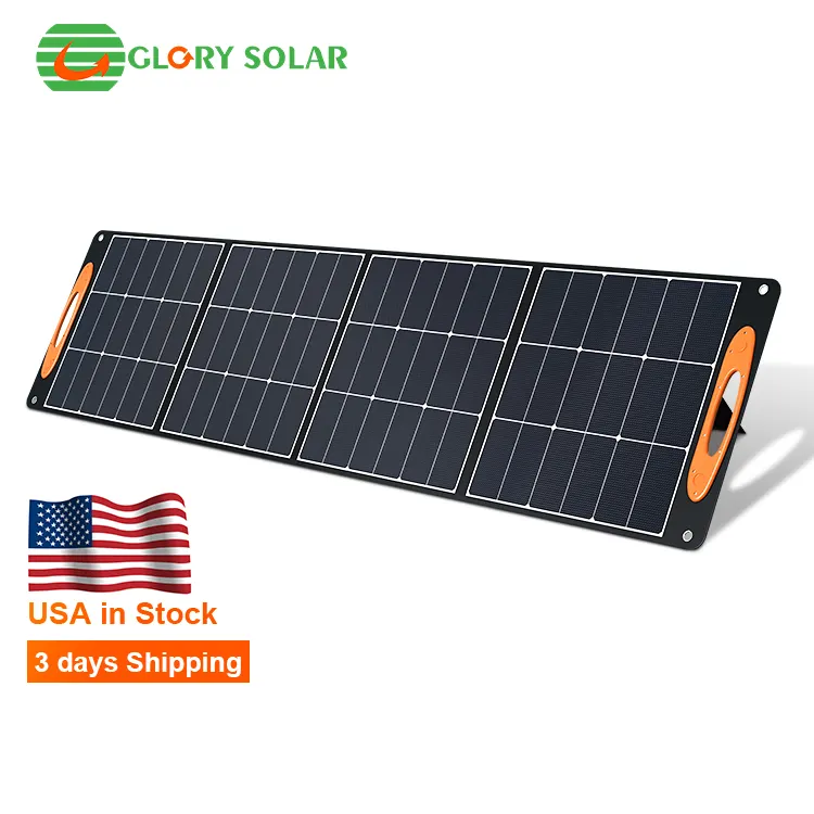 Cargador de Panel Solar plegable portátil de 200W, paneles solares plegables para automóviles, Camping al aire libre