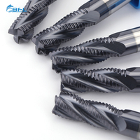 BFL Carburo de tungsteno 4 flautas Desbaste End Mill Fresadora Herramientas