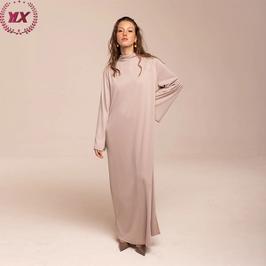 <span class=keywords><strong>Abaya</strong></span> Modest Jersey vestidos ropa islámica nuevo Color tradicional Clásico esencial de longitud completa liso para mujeres musulmanas adultos - Product Image 6