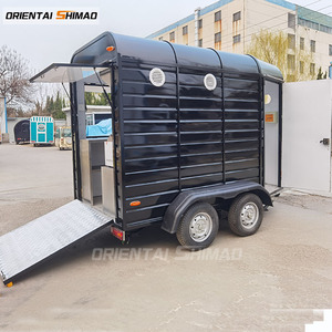Equipo de remolque de coche de comida, quiosco de barbacoa, contenedor galvanizado, remolque de comida refrigerada - Product Image 3