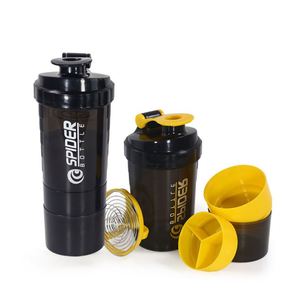 Custom Logo 500ml 3 Compartments Plastic Water <b>Bottle</b> Shakers <b>Protein</b> Shaker Cup <b>Bottle</b> With Storage for <b>Protein</b> Shakes - Product Image 6