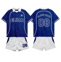 Conjunto de Uniforme de Fútbol Personalizado, Camiseta Sublimada con Número Gratis, MOQ 1 Pieza, Kit de Entrenamiento para Equipo, Secado Rápido