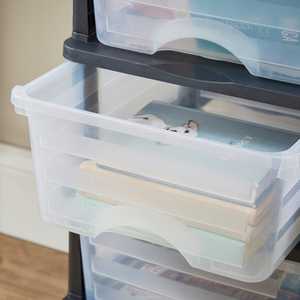Organizador de almacenamiento de cajones de plástico para el aula, suministros para manualidades, tocador, armario, Baño, Dormitorio, lavandería - Product Image 3