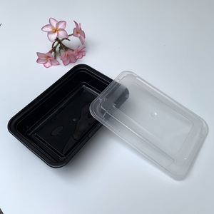 Contenedor Apilable de 1 Compartimento, 38 oz, Reutilizable, Apto para Microondas, Rectangular, de Plástico, para Almacenamiento de Alimentos - Product Image 5